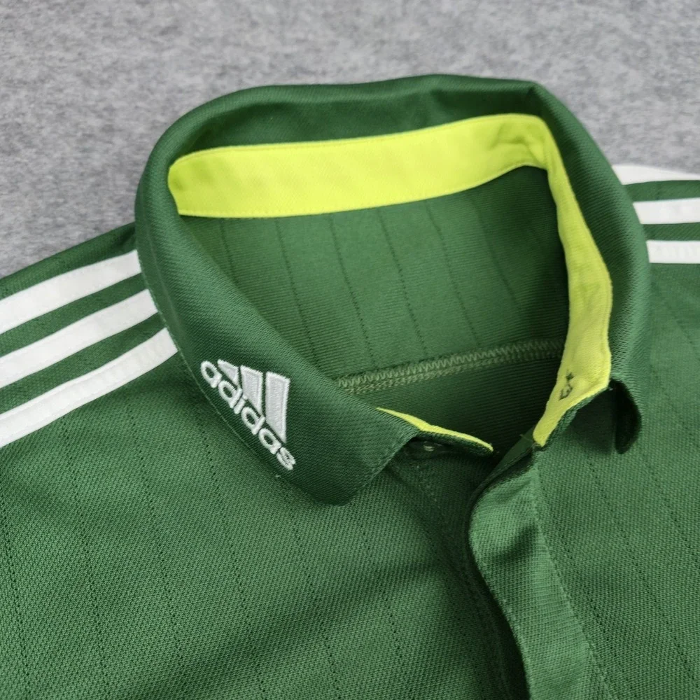 Adidas Football Portland Timbers Jersey Mens M Green Climalite Soccer Polo Shirt